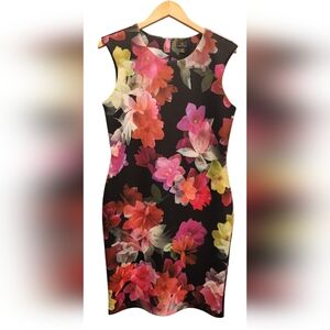Worthington Black Floral Dress Size 14